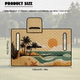 thumbnail image 7 of HUIACONG Sunset Beach Golf Cart Covers Seat Portable Comfortable Golf Cart Covers Seat Club Car 4 Pocket Non-Slip Fit Most Cars EZGO Yamaha Club Car, 7 of 7