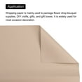 thumbnail image 4 of Uxcell Pearlescent Film Flower Wrapping Paper 22.8x22.8 Inch Waterproof Lotus Root Gray Pack of 20, 4 of 7