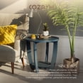 thumbnail image 5 of Open Box COZAYH End Table w/Storage Shelf for Living Room or Bedroom, Blue, 5 of 8