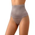 thumbnail image 4 of WHEANG Shapewear Women Underwear High Waist T Shape Shapewear Thong Panties Tummy Control Butt Lifting Seamless Underwear for Women Soft Stretch Slimming Body Shaper Size XXXL Brown, 4 of 5