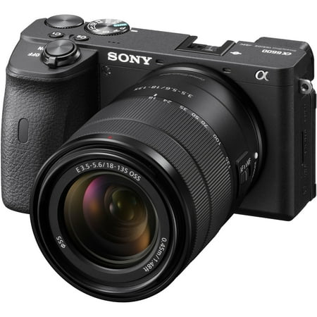Sony Alpha a6600 24.2 Megapixel Mirrorless Camera with Lens, 0.71", 5.31", Black