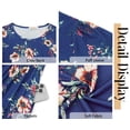 thumbnail image 6 of Fantaslook Summer Short Sleeve Midi Dresses for Women Casual Floral T Shirt Dresses Flowy Beach Sundress with Pockets, 6 of 9