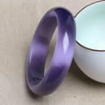 thumbnail image 5 of EOEMY 100%Natural Violet Chalcedony Bangle Jade Beautiful Agate Bangle 60mm 62mm, 5 of 7