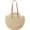 C, variant on Straw Beach Bag with Zipper Large Woven Summer Boho Tote Handbag Rattan Wicker Purse for Shopping Summer Vacation
