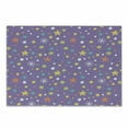 thumbnail image 1 of Winter Cutting Board, Party Themed Graphic Pattern with Snowflakes Stars with Large and Small Dots, Decorative Tempered Glass Cutting and Serving Board, Small Size, Multicolor, by Ambesonne, 1 of 1