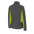 thumbnail image 6 of Port Authority Ladies Core Colorblock Soft Shell Jacket-L (Battleship Grey/ Charge Green), 6 of 6