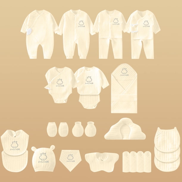 Newborn Baby Girls Boys Clothes Essentials Set (28 Pcs) Soft 
