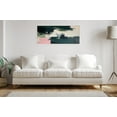 thumbnail image 6 of Kate and Laurel Sylvie Emerald Blush Framed Canvas Wall Art by Amy Lighthall, 18x40 White, Colorful Modern Abstract Art for Wall, 6 of 7