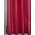thumbnail image 3 of Diamond Metallic Faux Silk 54 x 90 in. Single Grommet Curtain Panel in Red, 3 of 5