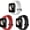 3 Pack, variant on Silicone Watch Band with Stainless Steel Clasp, Compatible with Redmi Watch 1/Xiaomi Mi Watch Lite Black