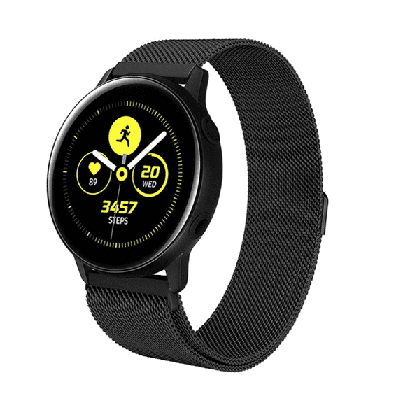SUTENGFor Samsung Galaxy Watch Active/Active2 Magnetic Milanese Loop Wristwatch Band Strap Gear Sport Smartwatch Girls Women Men
