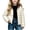 White, variant on Spazoro Girls Hooded Puffer Jacket with Pockets, Warm Lightweight Solid Color Zip Up Long Sleeve Winter Outerwear Coat Pink Size 12-13