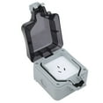 thumbnail image 3 of 3 Holes Wall Socket, Stable Hole Free Detachable Mounting Hole ABS Shell Power Socket Prevent Electricity Theft  For Parking Lot For Construction Site, 3 of 8