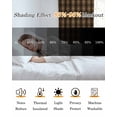 thumbnail image 5 of Brown Black Plaid Blackout Curtains 45 Inches Long for Bedroom, Vintage Rustic Star Buffalo Check Thermal Insulated Room Darkening Black Out Window Curtain Panels Grommet Drapes for Living Room, 5 of 8