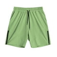 thumbnail image 3 of ITSAME Men's Athletic Shorts, Drawstring Quick Drying Loose Fit Breathable Gym Sports Shorts Green XL, 3 of 5