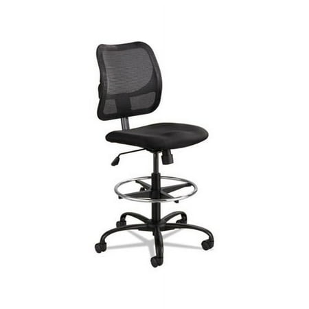 Vue Series Mesh Extended-Height Chair 33" Seat Height, Supports up to 250 lbs., Black Seat/Black Back, Black Base