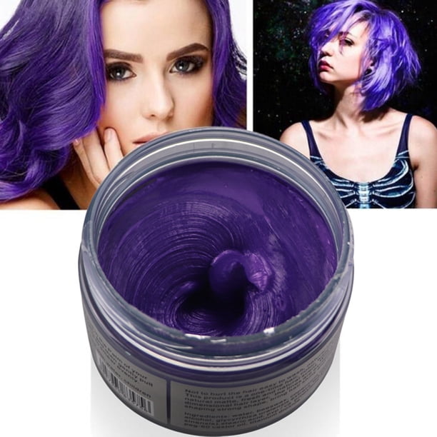 Crema de barro de cera para teñir el cabello, unisex, 7 colores, para modelar temporalmente.
