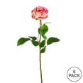 thumbnail image 3 of Vickerman 26" Artificial Light Pink Rose Stem, 6 per Bag, 3 of 3