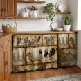 thumbnail image 3 of Farm Animal Cabinet Curtains for Kitchen 32"Wx55"L, Retro Chicken Cow Sheep Pig Pine Trees Silhouette Farmhouse Pantry Curtain Skirt Magic Tape Curtains Privacy Panel for Utility Closet Bathroom, 3 of 9