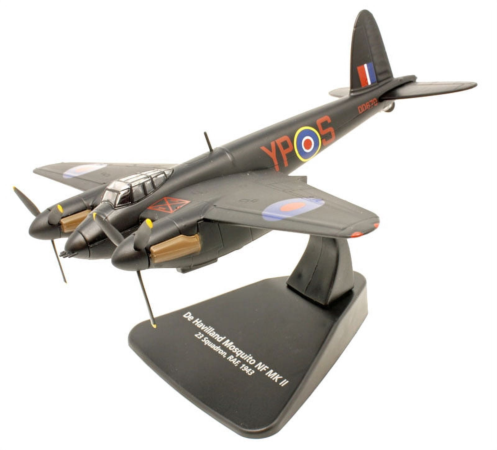 De Havilland Mosquito NF MK II War Plane 23 Squadron, RAF (1943) "Oxford Aviation" 1/72 Diecast Model Airplane by Oxford Diecast