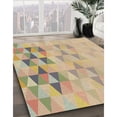 thumbnail image 2 of Ahgly Company Indoor Rectangle Patterned Brown Gold Novelty Area Rugs, 8' x 10', 2 of 6