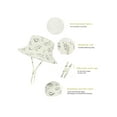 thumbnail image 3 of Cute Baby Sun Hat Summer UPF 50+ Sun Protective Wide Brim Beach Bucket Hats for Toddler Boys and Girls Beige 0-6 Months, 3 of 11