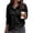 02-Black, variant on Women's Solid Color Buttoned Sweatshirt, Long Sleeve Pullover with Pocket, Casual Stand Collar Fashion Top for Daily Wear 06-Pink XXL