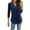 Navy-Shirts, variant on Jsaierl 3/4 Length Sleeve Tops for Women Summer V Neck Shirts Cute Solid Petite Blouses Classic Vacation T-shirts Top S-2XL