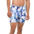 thumbnail image 6 of Trunks Surf & Swim Men's Floral Watercolor Print Drawstring Beach Pool Swim Shorts, 6 of 6