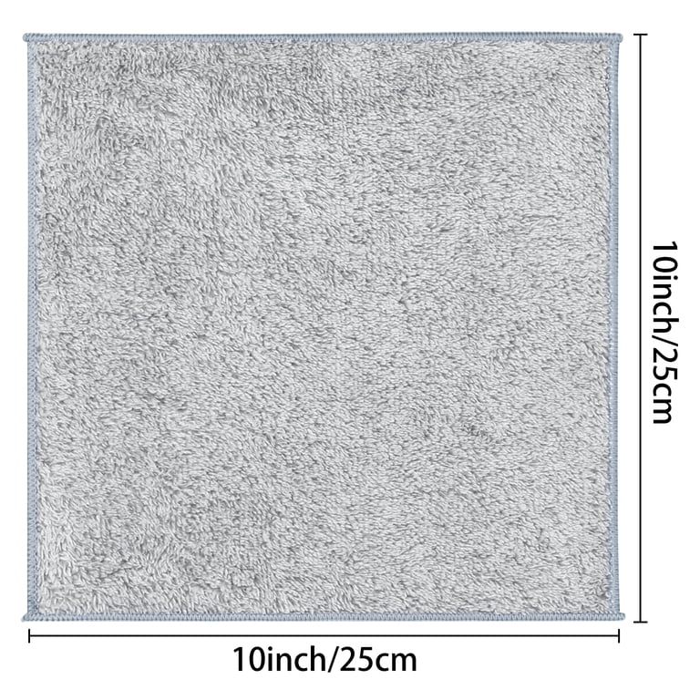 Unique Bargains Gray Microfiber Absorbent Lint Free Cleaning Rags
