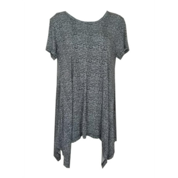 Chelsea & Theodore Womens Size Small Short Sleeve Sharkbite Top, Window Mesh