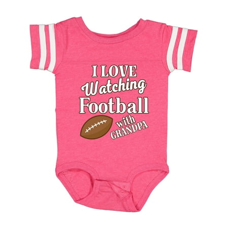 

Inktastic I Love Watching Football with Grandpa Gift Baby Boy or Baby Girl Bodysuit