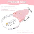 thumbnail image 3 of Lttoisl Y-Shaped Body Measuring Tape, 150cm/60-inch Flexible PVC Retractable Ruler, Dual-Sided Inch/CM Weight Loss Fitness Tool, White for Tailoring Sewing, 3 of 8