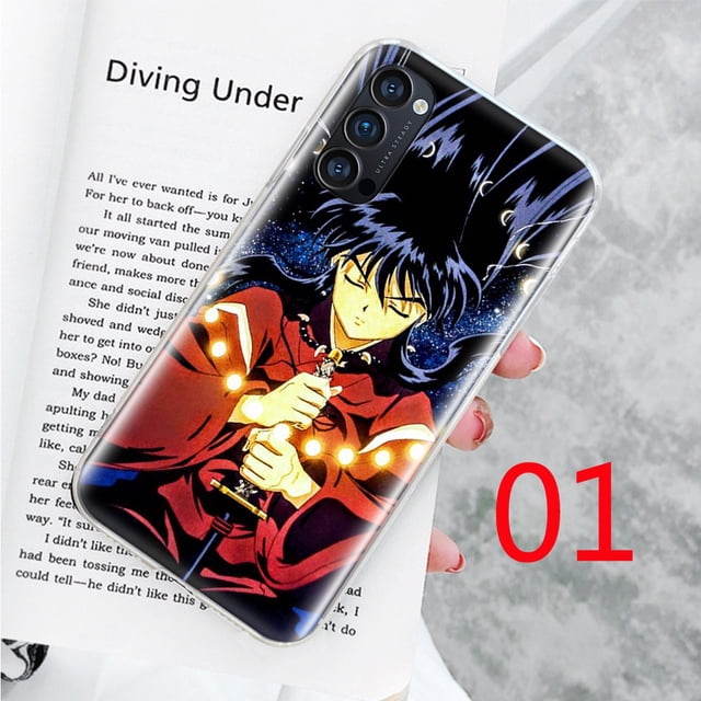 Funda Transparente Suave WI-63 Inuyasha Compatible Con Samsung M23 5G M33 M52 M53 M31 M51 M31 M30S A22 A32