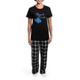 thumbnail image 4 of CafePress - Beach Bride Women's Dark Pajamas - Women's Short Sleeve Print T-Shirt and Pants Dark Cotton Pajama Set, 4 of 7