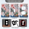 thumbnail image 3 of Yayeee Blank Wall Plate Cover 1-Gang 4.5"x2.7" Home Unused Decorative Outlet, Flowers and Leaves, 3 of 7