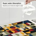 thumbnail image 4 of Retro Mid Century Modern Kitchen Drying Mat Microfiber Dish Drainer Mat for Kitchen Counter Absorbent Reusable Washable 18x24 Inch, 4 of 5