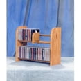 thumbnail image 1 of Wood Shed 201 Solid Oak 2 Row Dowel CD Rack, 1 of 1