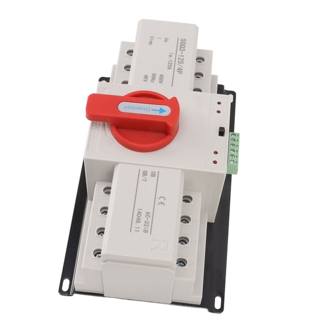 Interruptor de transferencia protección contra sobrecarga 400V 125A Interruptor de transferencia de energía dual conveniente para edificios de oficinas ANGGREK Otros