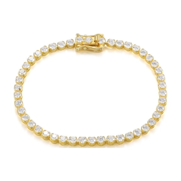 Moissanite Tennis Bracelets for Women D Color VVS1 Men Tennis Bracelet Gold Diamond Bracelet 925 Sterling Silver Moissanite Bracelet Jewelry 7 Inch