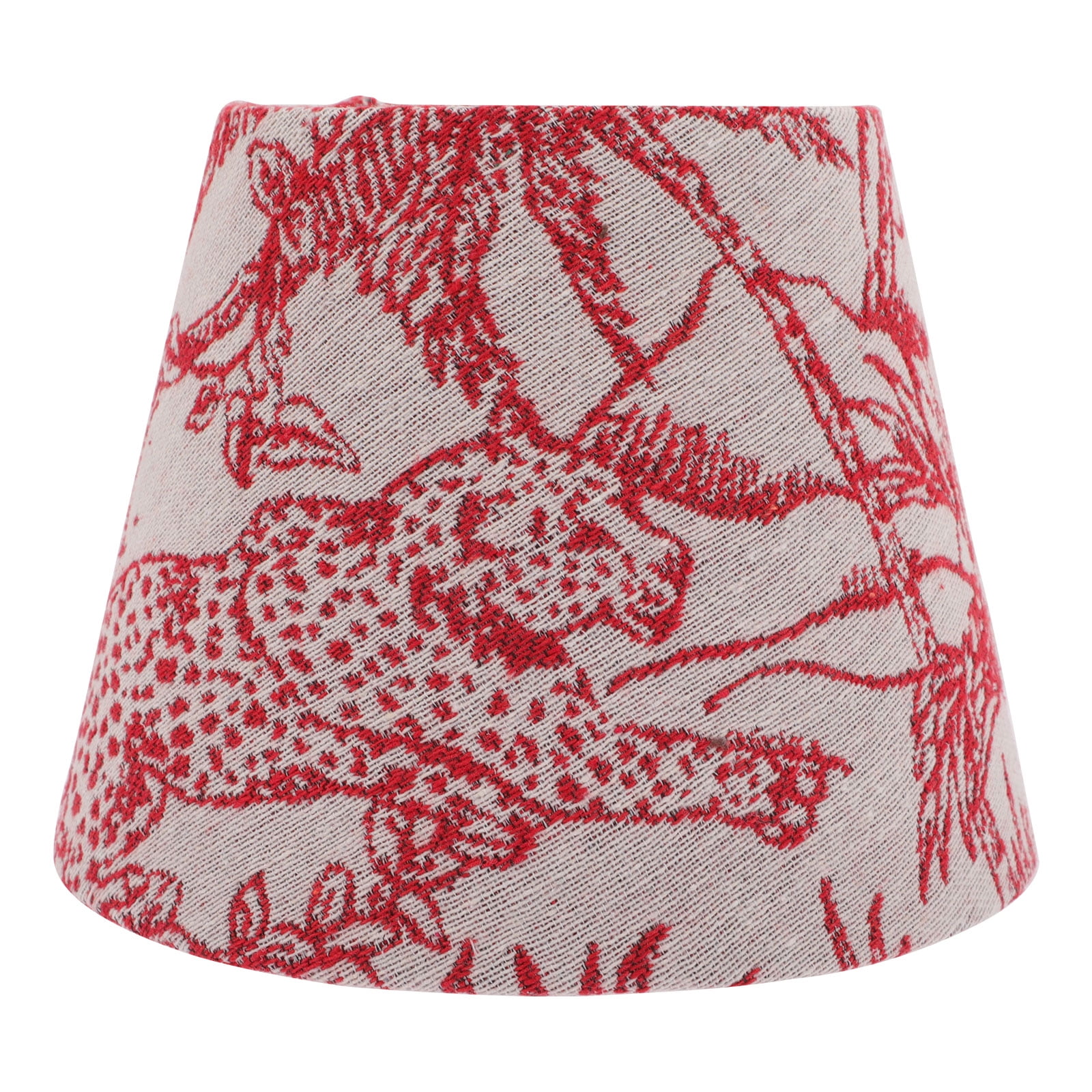 SHISUYAN Embroidery Fabric Lampshade Lamp Cover Tabletop Lamp Shade Tropical Light Cover