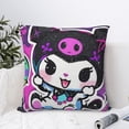 thumbnail image 6 of Kuromi and My Melody Throw Pillow Cover Decoration Pillow Case Cushion for Home Sofa Couch 18"x18", 6 of 8
