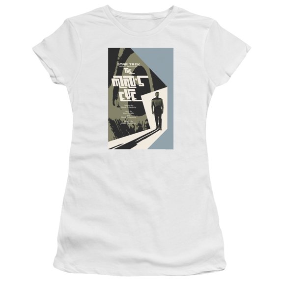 Star Trek Tng Season 4 Episode 24 Junior Women's Sheer T-Shirt White