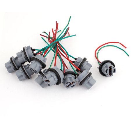10PCS T20 7440 7443 Socket Harness Connectors Pre-wired Wiring Adapter