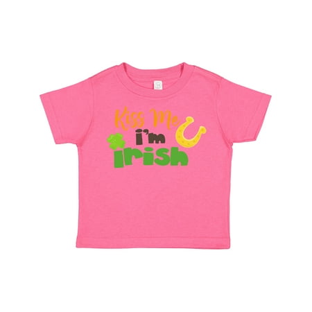 

Inktastic Saint Patrick s Day Clovers Kiss Me I m Irish Gift Toddler Boy or Toddler Girl T-Shirt