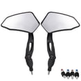 thumbnail image 2 of Danhjin Motorcycle Mirrors Motorcycle Mirrors Motorcycle Modified Accessories Motorcycle Mirrors for Handlebars Motorcycle Cool Mirrors Plastic Case Nylon Rods Two-Piece Set, 2 of 6
