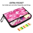 thumbnail image 2 of Accordion File Organizer with Zip Closure 13 Pockets Expanding File Folder Letter A4 Paper Document Organizer for Home Office Pink Tie-dye with Butterflies, 2 of 7