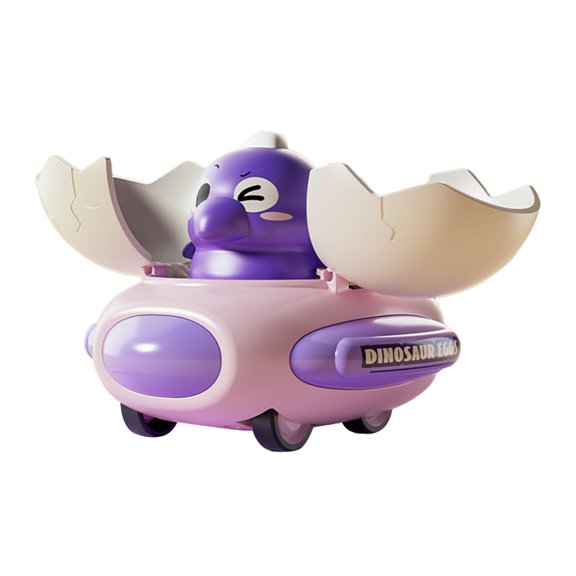 BAELLERT Kids Dinosaur Bumper Car Toy Collision Deformation Inertia Drive Dino Egg Flying Saucer Toddlers Boys Girls Educational Transformable Cartoon Dinosaur Vehicle