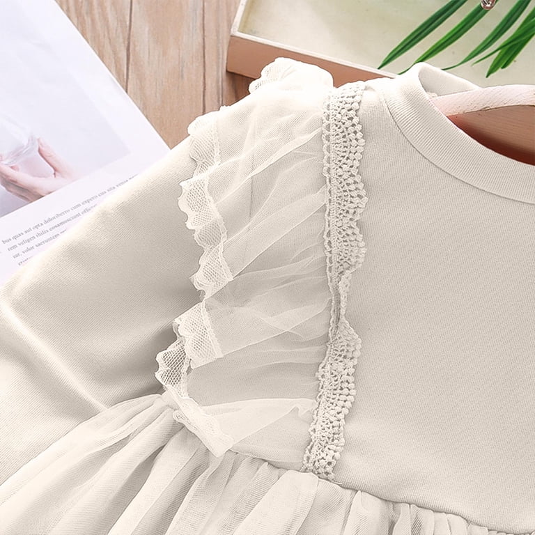 white long sleeve tutu dress flower girl dress long sleeve, Tutu girl dress, Ivory flower girl dress, Baby wedding dress, Princess flower girl dress, girl ball gown