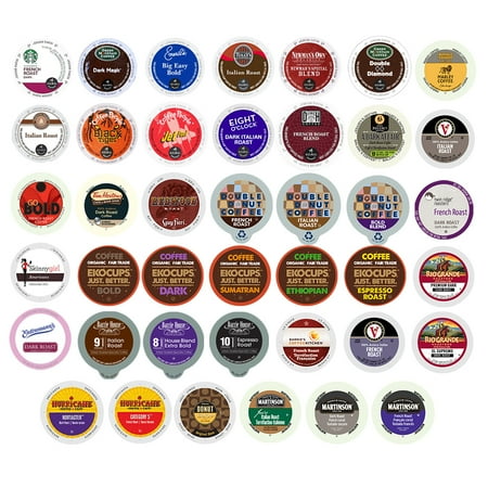 Best use by : 11/09/24 Perfect Samplers Bold Coffee Single Serve Cups Variety Pack Sampler  40 Ct